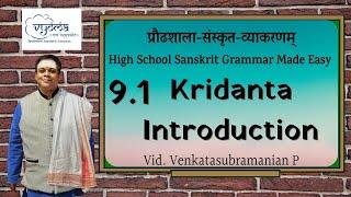 9.1 | Kridantha Inroduction | Highschool Sanskrit Grammar | Dr.Venkata Subramanian